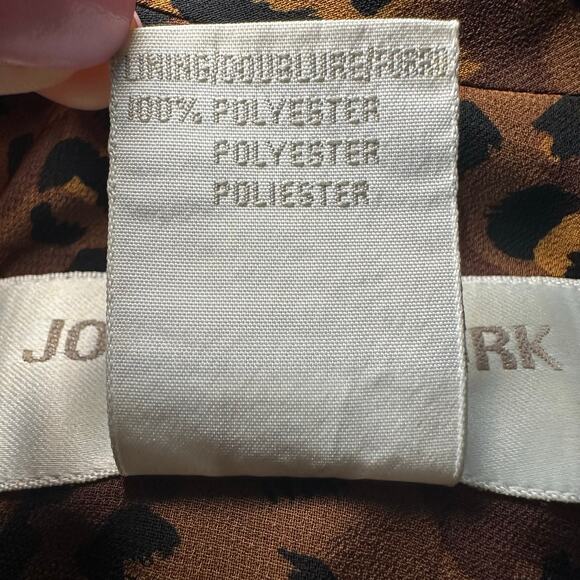 Vintage Jones New York Maxi Dress Women Size 8 Leopard Print Pleated Sleeveless - Picture 13 of 15